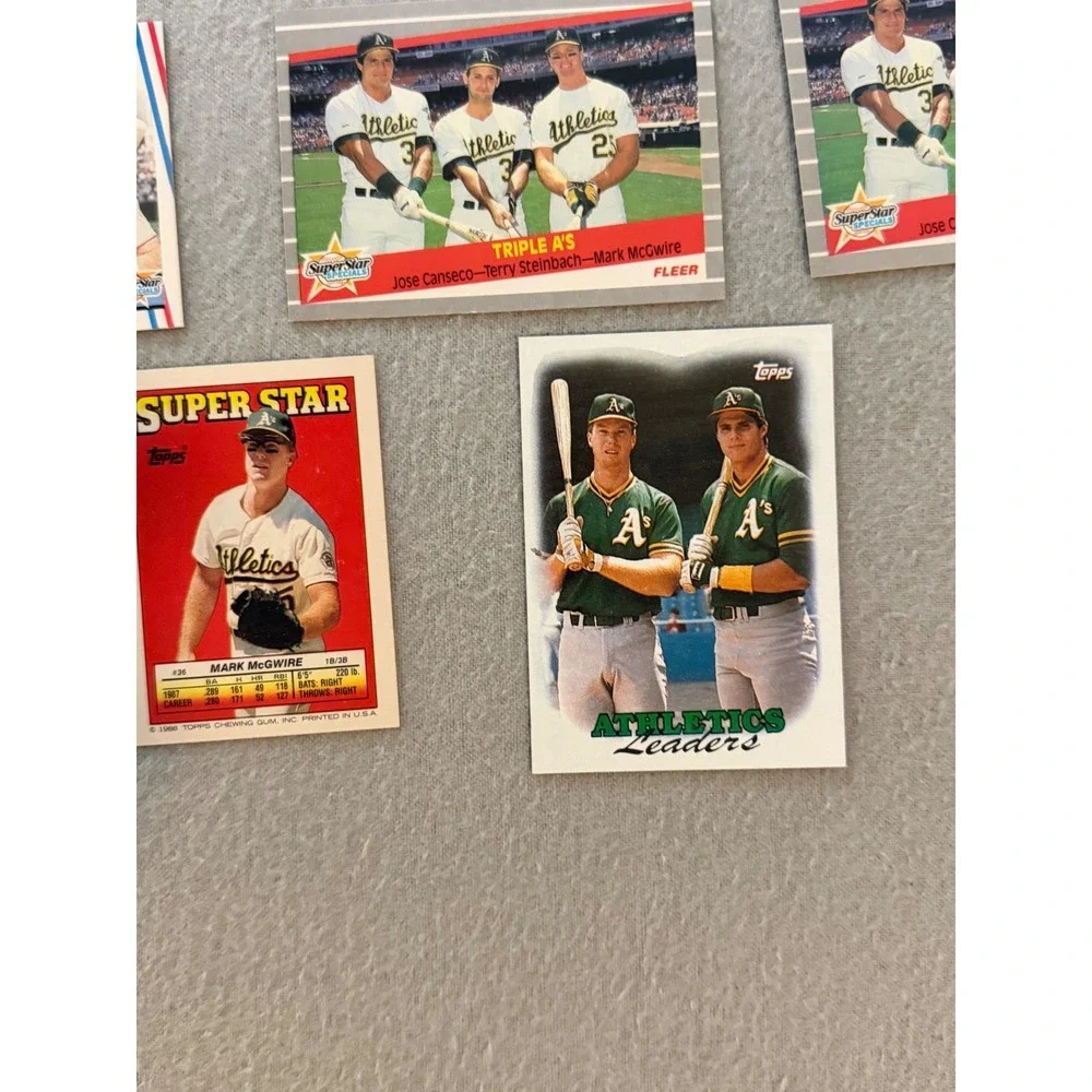 Mark McGwire Baseball Card Lot 11 Oakland A's Topps Fleer Studio Raw Vintage